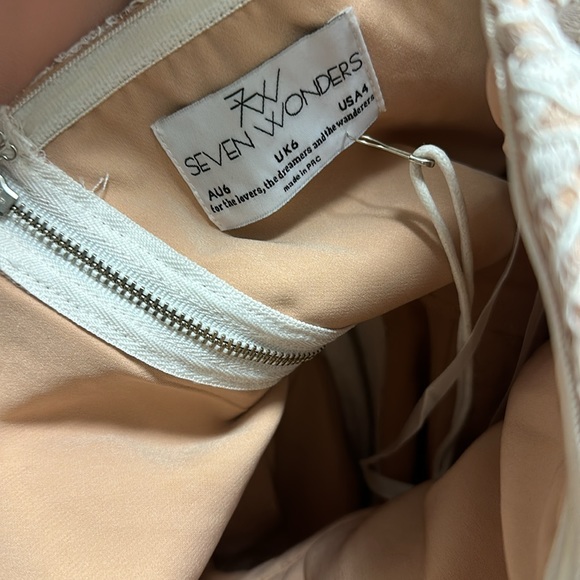 Seven Wonder White Lace Vici Jumpsuit US 4 - Picture 5 of 6